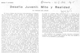 Desafío juvenil: mito y realidad