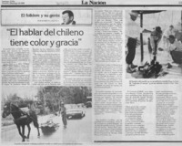 El hablar del chileno tiene color y gracia
