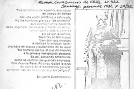 Don Vicente Pérez Rosales, el colonizador del sur