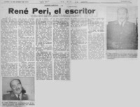 René Peri, el escritor.
