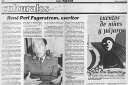 René Peri Fagerstrom, escritor : [entrevista]