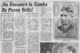 Se encontó la tumba de de Pezoa Véliz!