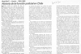 Historia de la función policial en Chile