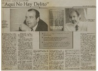 Aquí no hay delito"