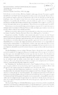 Nicanor Parra: antes y después de Jesucristo