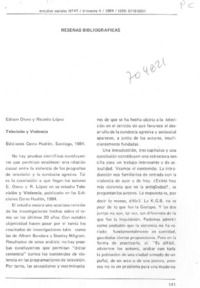 Televisión y violecia