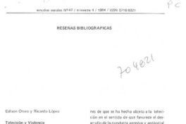 Televisión y violecia