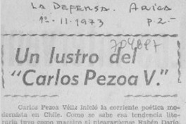 Un lustro del "Carlos Pezoa V."