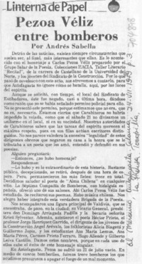 Pezoa Véliz entre bomberos