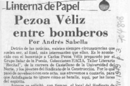 Pezoa Véliz entre bomberos
