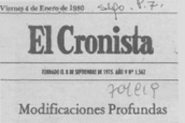 Modificaciones profundas.