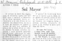 Sol mayor