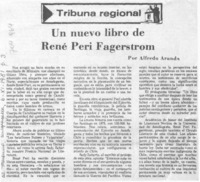 Un nuevo libro de René Peri Fagerstrom