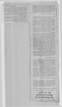 "La Historia es la autoconciencia de un país".