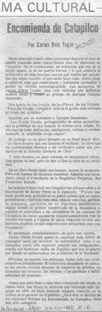 Encomienda de Catapilco