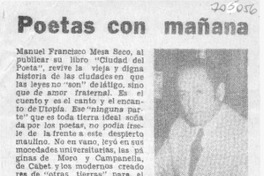 Poetas con mañana