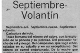 Septiembre volantín