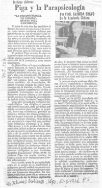 Piga y la parapsicología