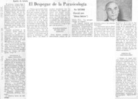 El despegue de la parapsicología