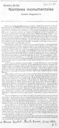 Nombres monumentales