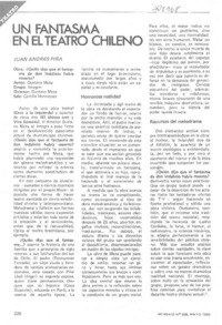 Un fastasma en el teatro chileno