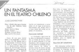 Un fastasma en el teatro chileno