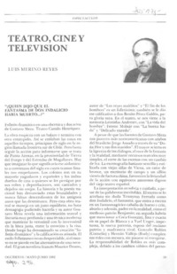 Teatro, cine y televisión