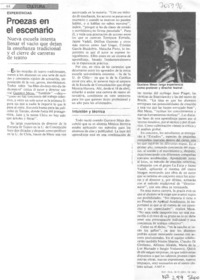 Proezas en el escenario.