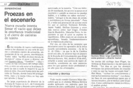 Proezas en el escenario.