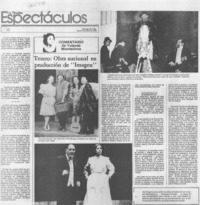 Teatro: obra nacional en producción de "Imagen"