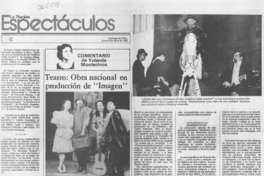 Teatro: obra nacional en producción de "Imagen"