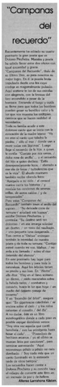 Campanas del recuerdo