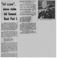 "Sol mayor", nueva visión del general René Peri F.