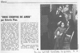 Unos cuentos de amor" por Octavio Pino