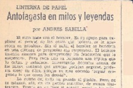 Antofagasta en mitos y leyendas