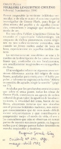 Folklore lingüístico chileno