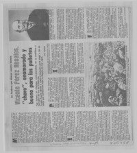 Vicente Pérez Rosales, "choro", enamorado y bueno para los puñetes