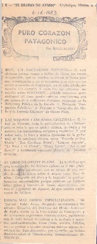 Puro corazón patagónico