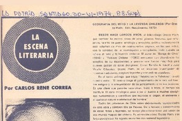 Geografía del mito y la leyenda chilenos