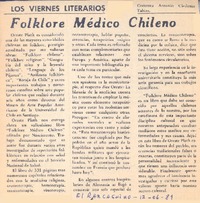 Folklore médico chileno