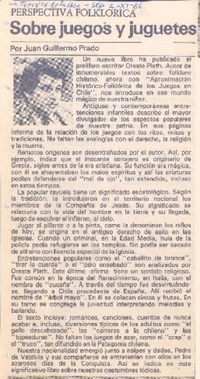 Sobre juegos y juguetes