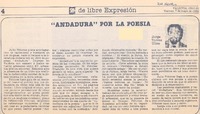 Andadura" por la poesía