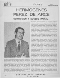 Hermógenes Pérez de Arce, convicción y suceso radial: [entrevista]