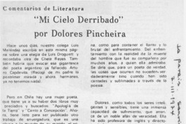 Mi cielo derribado" por Dolores Pincheira