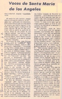 Voces de Santa María de los Angeles