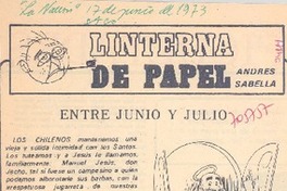 Entre junio y julio