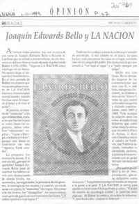 Joaquín Edwards Bello y La Nación