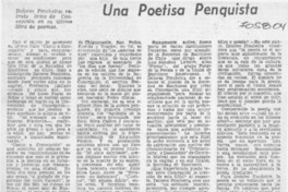Una poestisa penquista.