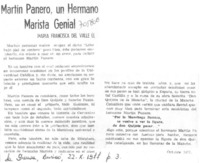 Martín Panero, un hermano marista genial