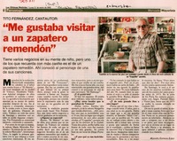 "Me gustaba visitar a un zapatero remendón" : [entrevista]
